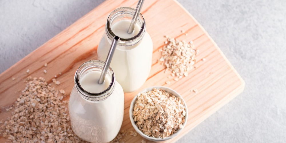 nấu sữa yến mạch bằng máy làm sữa hạt