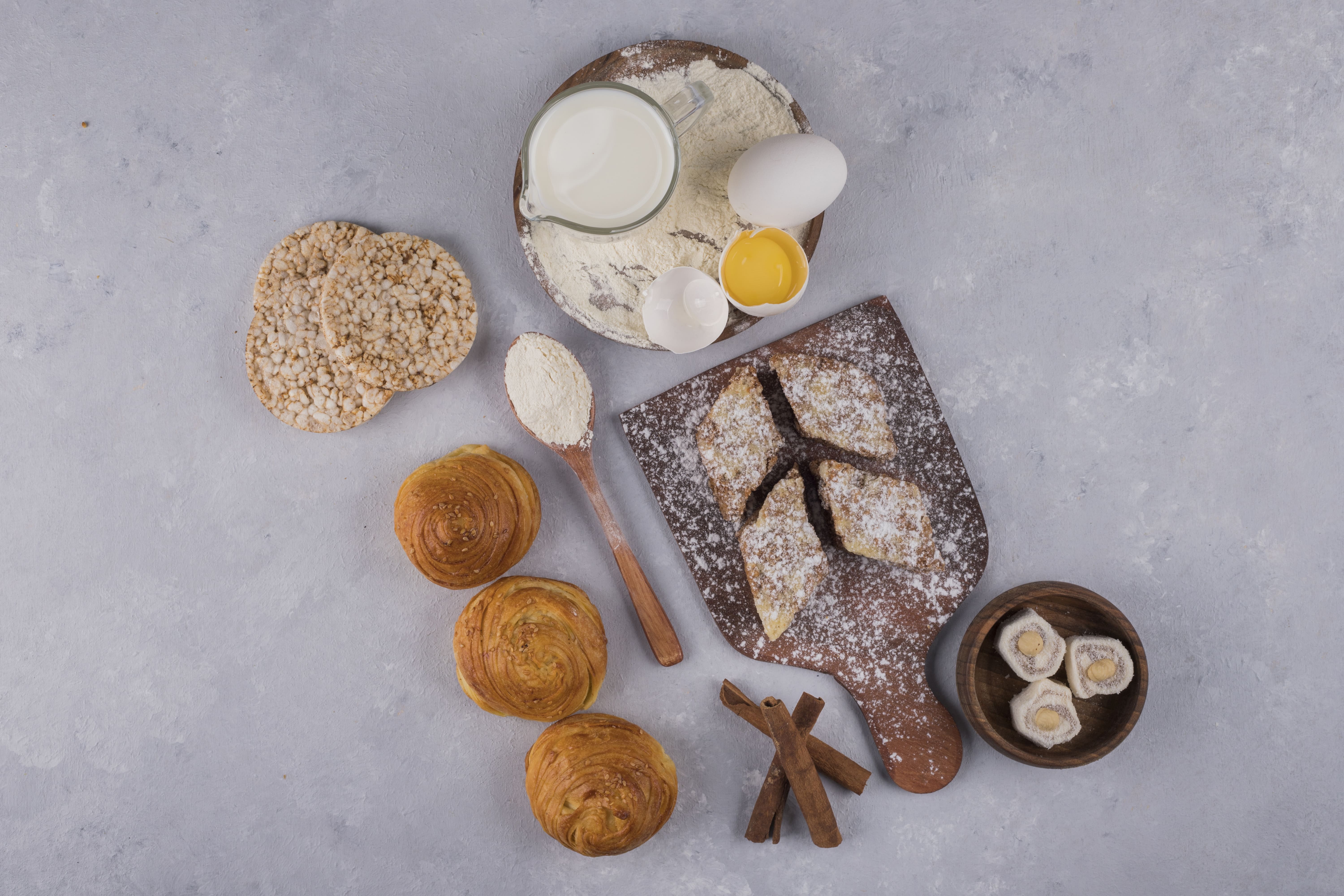 Ingredients-for-making-whole-wheat-Biscotti-for-weight-loss