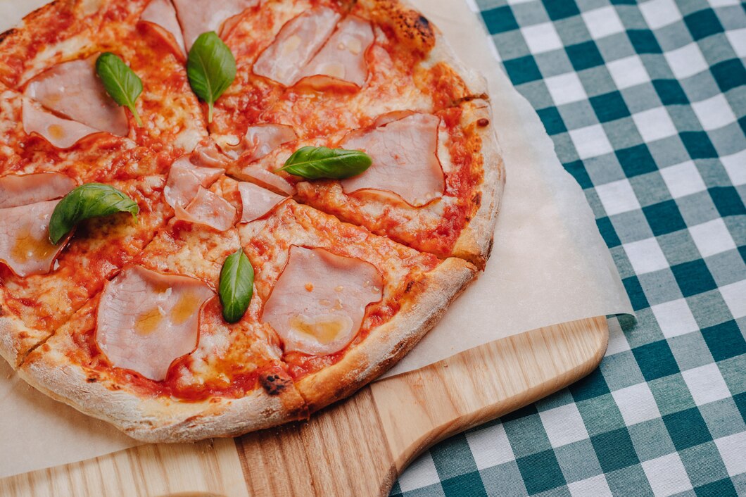 Pizza giăm bông